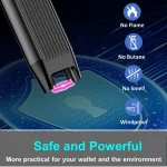 Illuminlabs Electric Lighter – USB Rechargeable Candle lighter, Windproof Flameless Plasma Arc Lighter for BBQ Grill, Camping, Stove, 7.5” Long Stick Lighter,Rose Gold