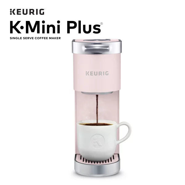 Keurig K-Mini Plus Single Serve K-Cup Pod Coffee Maker, Dusty Rose