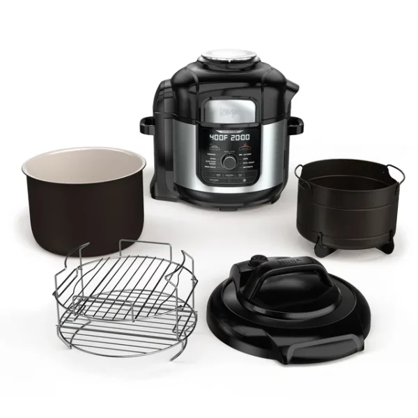 Ninja® Foodi™ TenderCrisp 9-in-1 8-Quart Deluxe XL Pressure Cooker, Stainless Steel FD401