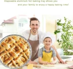 7 inch Aluminum Foil Pie Pans 50 Pcs/Set. Disposable Tin Plates for Pies Tart Quiche by Scheam