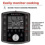 Instant Pot Pro 6-Quart Electric Pressure Cooker, 10-in-1 Slow Cooker, Rice/Grain Cooker, Steamer, Sauté, Sous Vide, Yogurt Maker, Sterilizer and Warmer