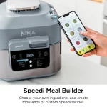 Ninja Speedi Rapid Cooker & Air Fryer, SF300, 6-Qt. Capacity, 10-in-1 Functionality, Meal Maker, Sea Salt Gray