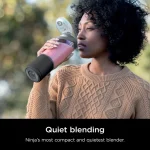 Ninja Blast 16 oz. Personal Portable Blender with Leak Proof Lid and Easy Sip Spout, Perfect for Smoothies, Black, BC100BK