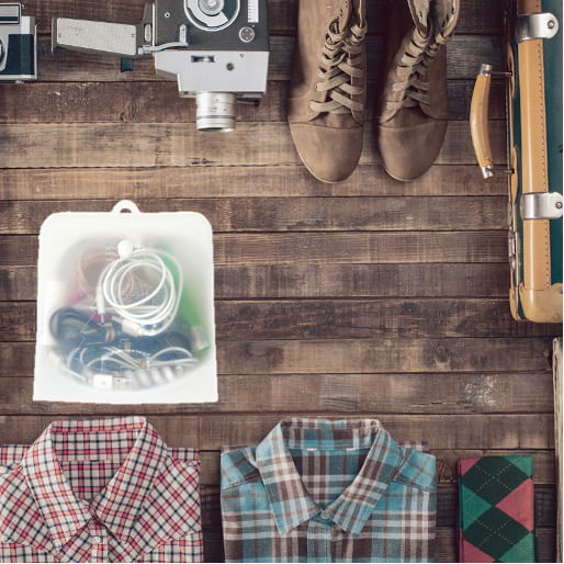 Ecoberi Reusable Food Storage Bags, Silicone, Microwave, Dishwasher Safe, Pack of 3