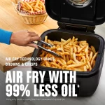 George Foreman Beyond Grill 7in1 Electric Indoor Grill and 6 Qt Air Fryer, Black, MCAFD800D