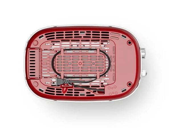 Keenstone Toaster, Retro 2 Slice Stainless Steel Toaster with Cancel, Defrost Fuction for Bread, Bagel, Wide Slots Revolution Toasters, Kitchen Appliances, Apartment Essentials Must Haves - Red