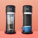 Mr. Coffee Single-Serve Iced and Hot Coffee Maker with Reusable Tumbler and Coffee Filter, Black