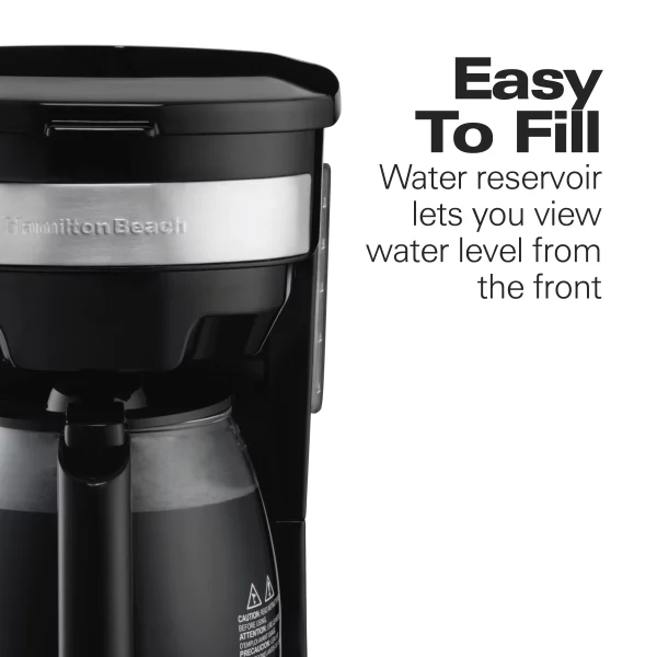 Hamilton Beach 14 Cup Programmable Coffee Maker, Black, 46295