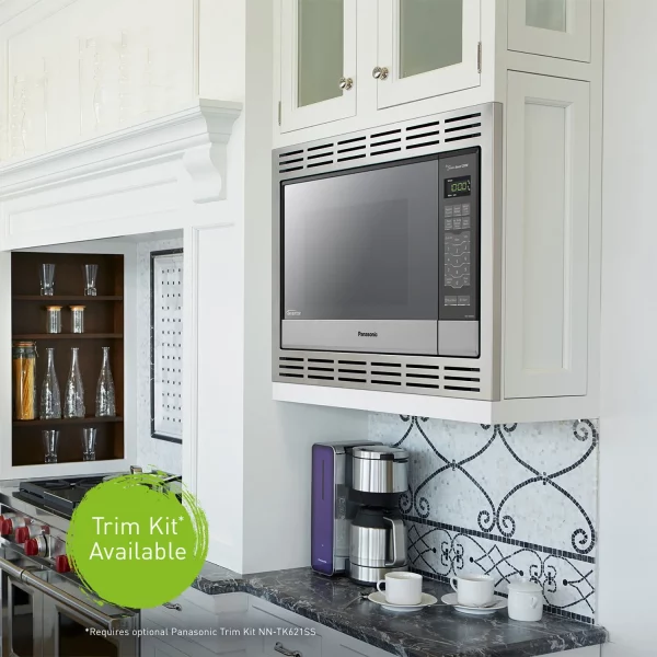 Panasonic 1.2 Cu. ft. Countertop / Built-In Microwave Oven, 1200W Inverter Power and Genius Sensor, New