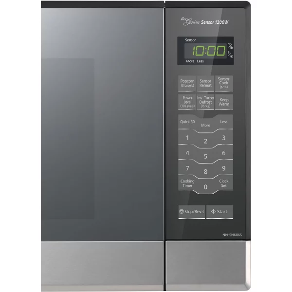 Panasonic 1.2 Cu. ft. Countertop / Built-In Microwave Oven, 1200W Inverter Power and Genius Sensor, New