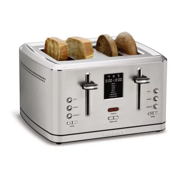 Cuisinart 4-Slice Digital Toaster with MemorySet Feature, New, CPT-740
