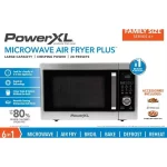 PowerXL Microwave Air Fryer Plus, Stainless Steel / Black, 1cu. ft.