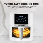 Kalorik® 5 Quart Air Fryer with Ceramic Coating and Window, New, 13.5 in