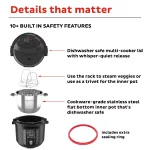 Instant Pot Pro 6-Quart Electric Pressure Cooker, 10-in-1 Slow Cooker, Rice/Grain Cooker, Steamer, Sauté, Sous Vide, Yogurt Maker, Sterilizer and Warmer