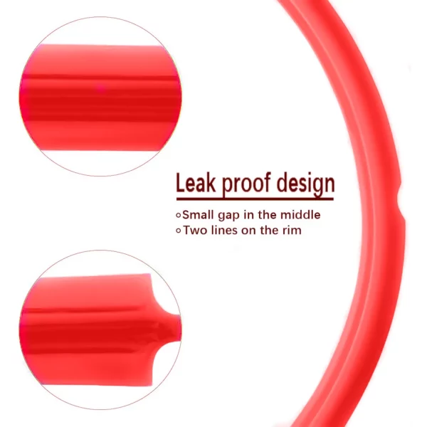 For Instant Pot Silicone Sealing Ring 5qt & 6qt&8qt Pressure Cooker Accessory Food-Grade , Fits IP-DUO60, For Crock Pot Liners Compatible