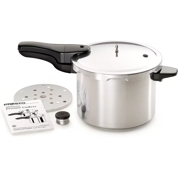 PRESTO 01264 6-Quart Aluminum Pressure Cooker