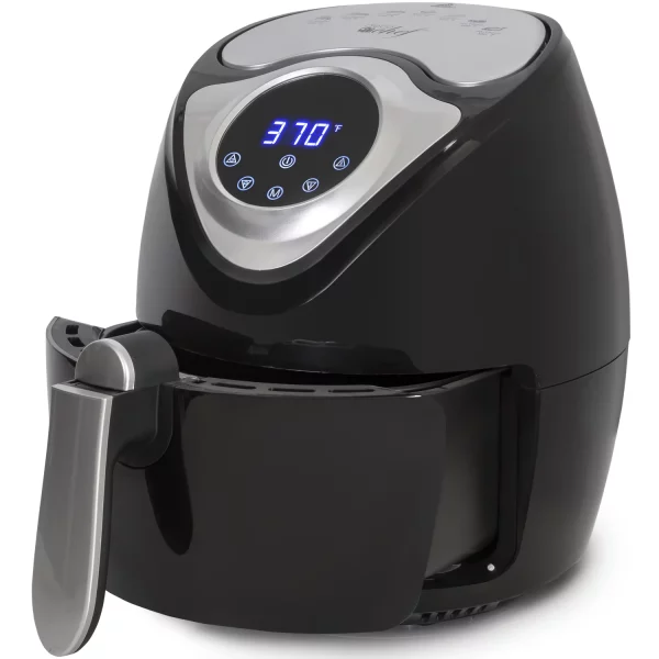 Deco Chef XL 3.7 QT Digital Air Fryer Cooker With 7 Smart Programs ,Preheat & Shake Remind , LED Touch Screen Oil-Less Non-Stick Coated Basket ,Timer Counter Top , Healthy Kitchen Safe Frying Statio
