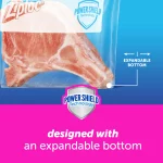 Ziploc® Brand Slider Freezer Bags with Power Shield Technology, Quart, 34 Count