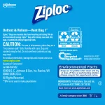 Ziploc Freezer Pint Bag, Grip 'n Seal Technology, Reusable, 20 Count