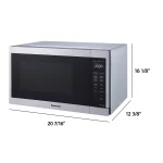 Panasonic 1.3 Cu. ft. Countertop Microwave Oven,1100W, Stainless Steel – NN-SB65NS