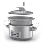 BLACK+DECKER 7-Quart Digital Slow Cooker with Temperature Probe + Precision Sous-Vide , Stainless, SCD7007SSD