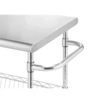 EcoStorage Chrome Color 34 in. Stainless Steel Kitchen Cart