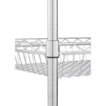 EcoStorage Chrome Color 34 in. Stainless Steel Kitchen Cart