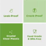 Comfy Package Small Plastic Cups with Lids 2 Oz Mini Cups for Jello & Souffle, 200-Pack