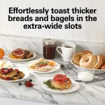 Hamilton Beach 4 Slice Toaster, Extra-Wide Slots, Defrost and Bagel Functions, Shade Selector, Toast Boost, Auto-Shutoff and Cancel Button, Black, 24633