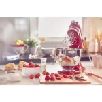 Artisan 5 Qt. 10-Speed Empire Red Stand Mixer with Flat Beater, 6-Wire Whip and Dough Hook Attachments