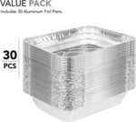 Stock Your Home 9x13 Disposable Aluminum Foil Pans - 30 Pack