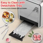 WHALL 2 Slice Touchscreen Toaster - Stainless Steel Toaster with Wide Slot, 6 Shade Settings, Bagel Function, Removable Crumb Tray