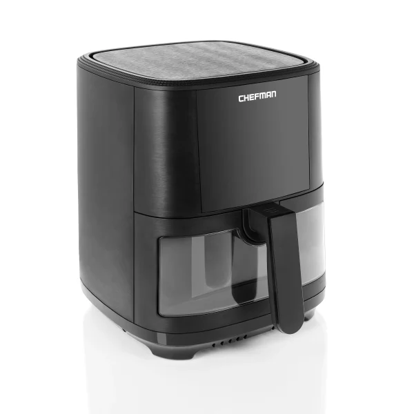 Chefman TurboTouch Easy View Air Fryer, Cook Oil-Free, Convenient Window, 5 Quarts