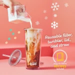 Mr. Coffee Single-Serve Iced and Hot Coffee Maker with Reusable Tumbler and Coffee Filter, Black