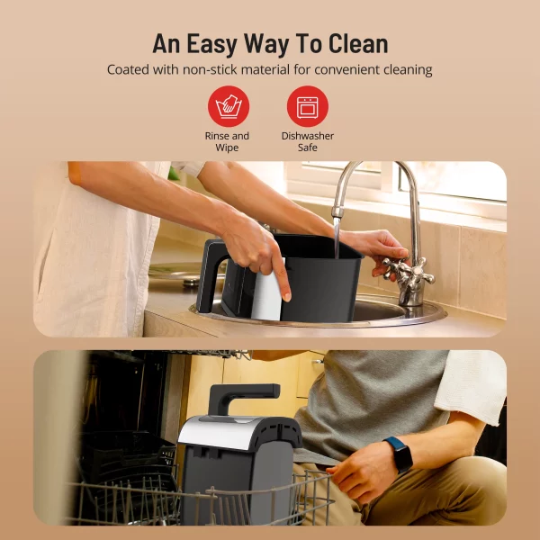 TaoTronics Air Fryer, 8-in-1 Airfryer Oven with Viewing Window Smart Touch 5.3 Quart