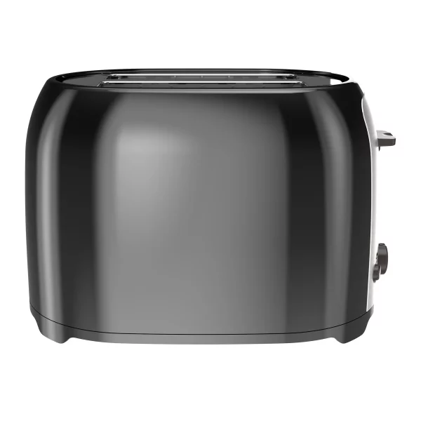 BLACK+DECKER 2-Slice Extra Wide Slot Toaster, Black, Silver, TR1278B