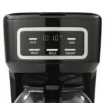 Mainstays Black 12-Cup Programmable Coffee Maker, 1.8 Liter Capacity, New