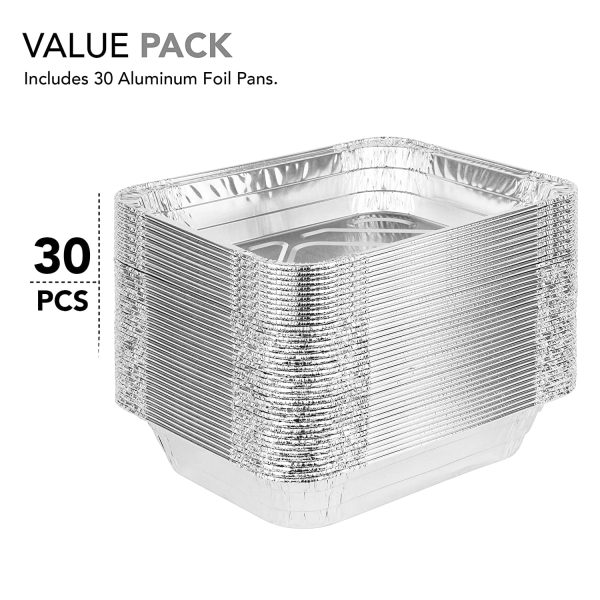 Stock Your Home 9x13 Disposable Aluminum Foil Pans - 30 Pack