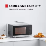 Toshiba 1.4 Cu. Ft., Stainless Steel, 1100 Watt, Microwave Oven with Sensor Cook