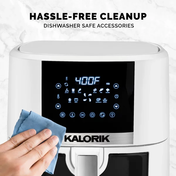 Kalorik® 5 Quart Air Fryer with Ceramic Coating and Window, New, 13.5 in