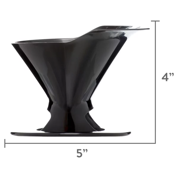 Melitta Pour-Over Filter Cone Coffeemaker - Black
