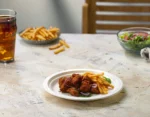 Comfy Package 9? Compostable Round Paper Plates Heavy Duty Plate, 250-Pack