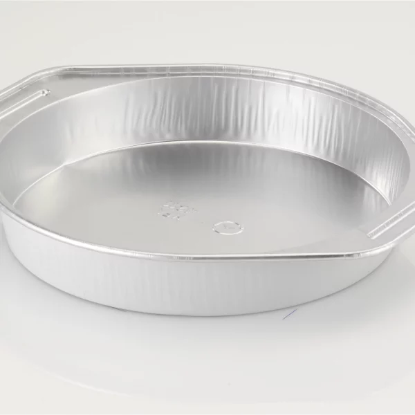 Handi-Foil Aluminum Super King 9" Round Cake Pan with Lid, 2 Count