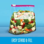 Ziploc Brand Slider Storage Quart Bags with Power Shield Technology, 20 Count