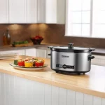 KitchenAid Slow Cooker 6-Quart with Glass Lid | Stainless Steel