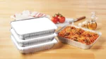 Mainstays Large Aluminum Foil Takeout Pans with Folded Lids 2 Count