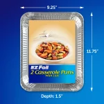 EZ Foil Casserole Pan, 12 x 9 inch, 2 Count