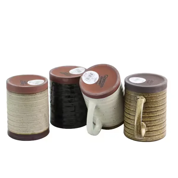 Terra Bella 18.5 oz. Assorted Colors Mug (Set of 4)
