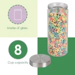 67 oz. X-Large Round Glass Canister With Stainless Steel Lid