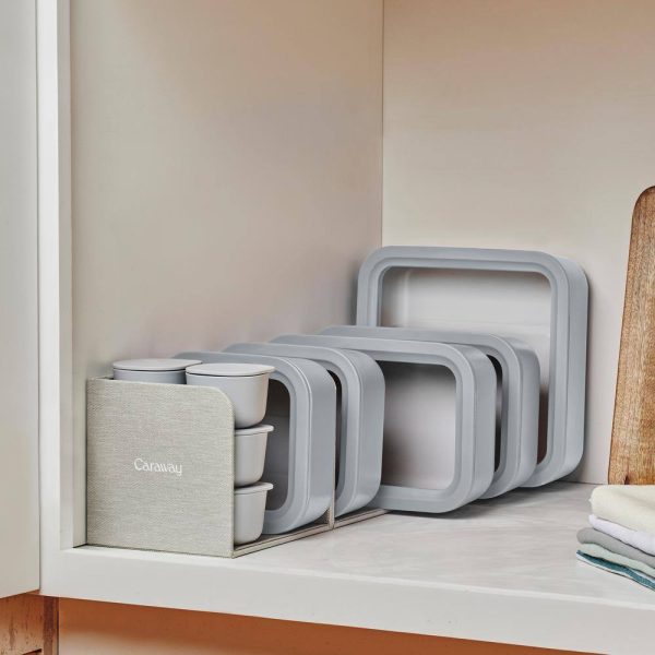 14-Piece Glass Food Storage Set Gray
